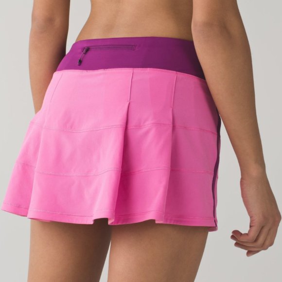 Lululemon Pace Rival Skirt II Pink Paradise/Regal Plum 6 - Picture 2 of 16